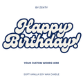 Personalised Happy Birthday Scented Candle