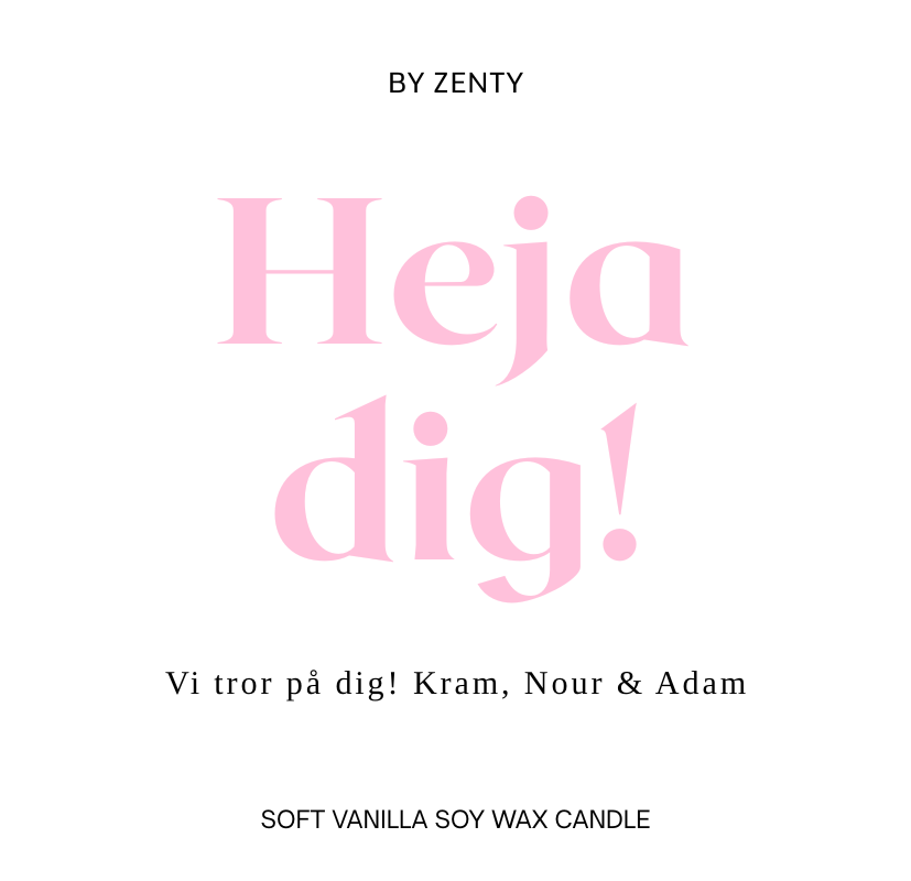 Personalised Heja Dig Scented Candle