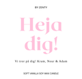 Personalised Heja Dig Scented Candle