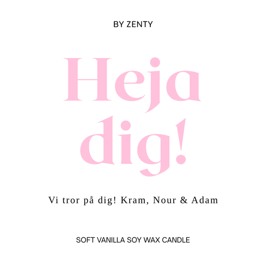 Personalised Heja Dig Scented Candle