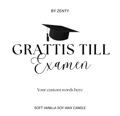 Personalised Grattis till Examen Scented Candle