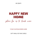 Personalised New Home Scented Candle