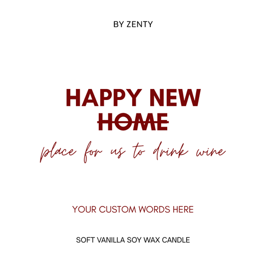 Personalised New Home Scented Candle