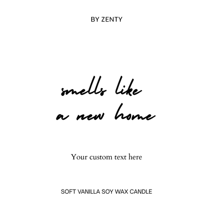 Personalised Smells Like A New Home Scented Candle