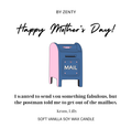 Personalised Happy Mother's Day Mailbox Scented Candle