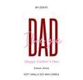Personalised Dad I Love you Scented Candle