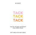 Personalised Tack Tack Tack Scented Candle