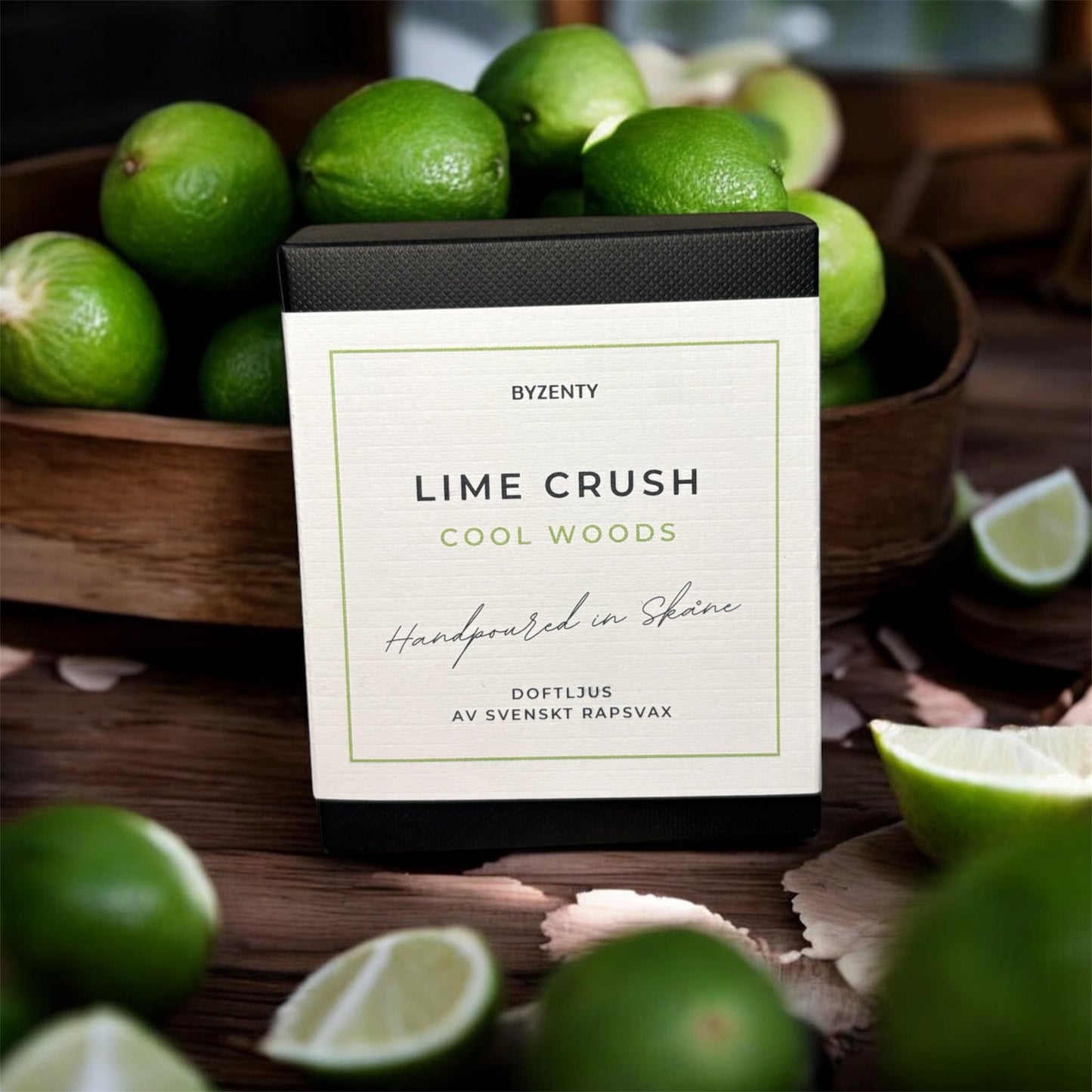 Lime Crush Cool Woods Scented Candle