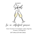 Personalised Skål för Pension Scented Candle