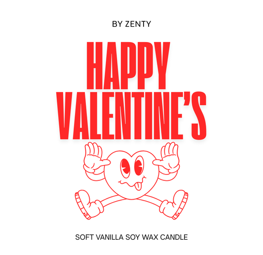 Personalised Will you be my Valentine Scented Candle