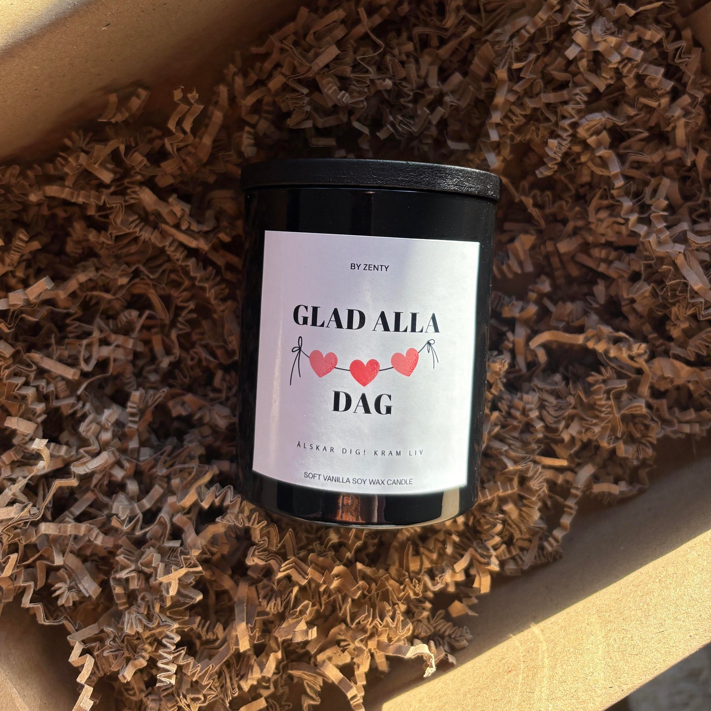 Personalised Happy Birthday Pink Scented Candle